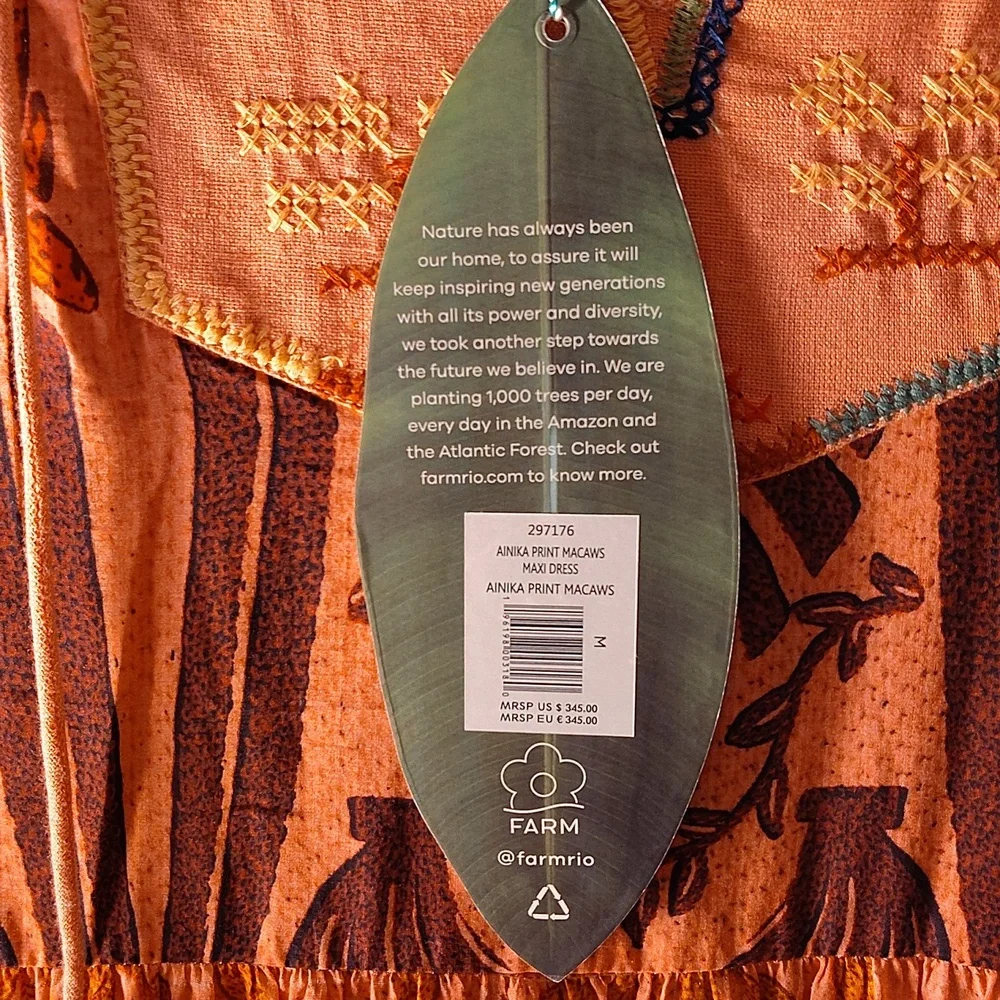 NWT FARM Rio dress, M. - Picture 8 of 8